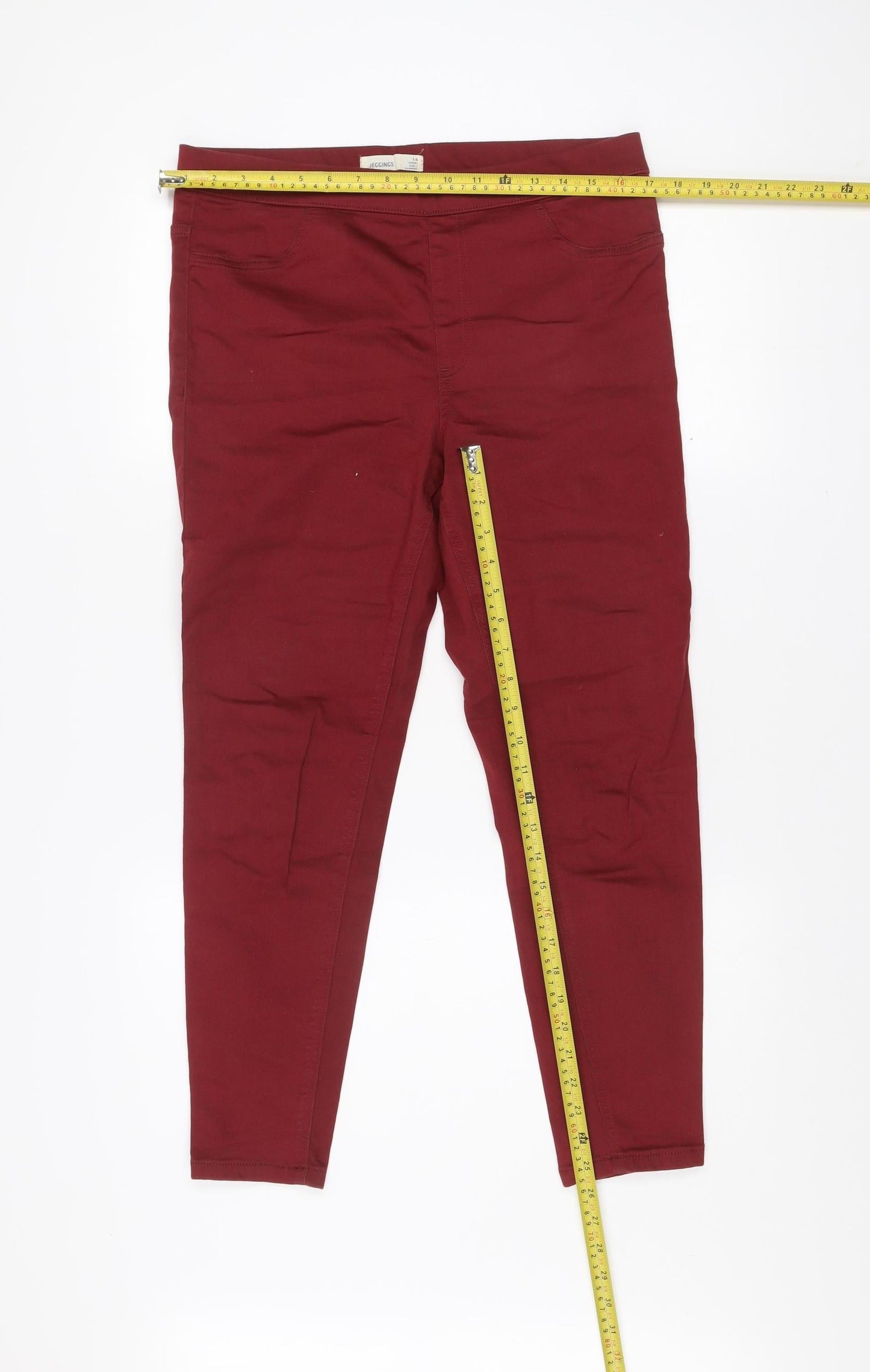 Marks and Spencer Women’s Red Size 14 Skinny Slim Jeans