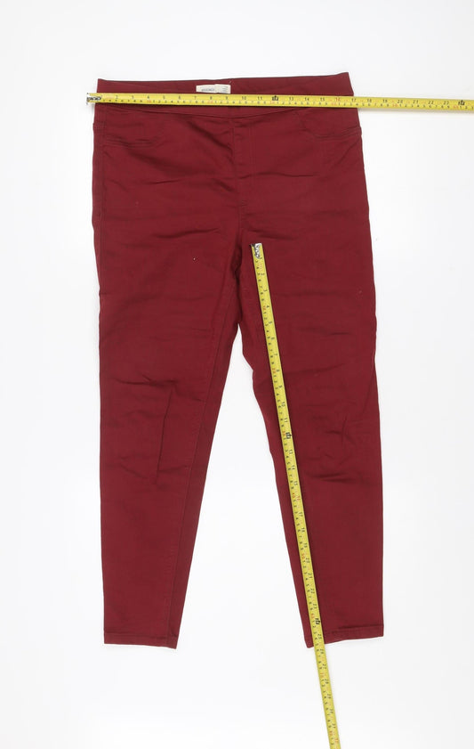 Marks and Spencer Women’s Red Size 14 Skinny Slim Jeans