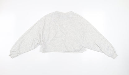 Gilly Hicks by Hollister Womens Grey XS Cropped Sweatshirt
