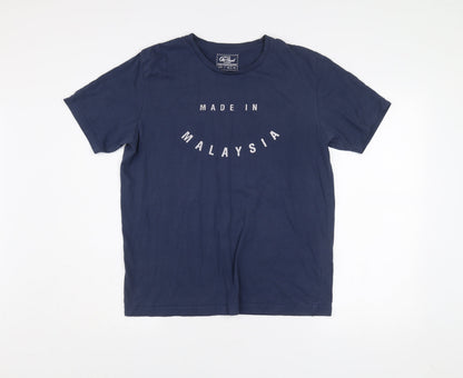 Old Skool Men’s Blue L Graphic Print Crew Neck T-Shirt