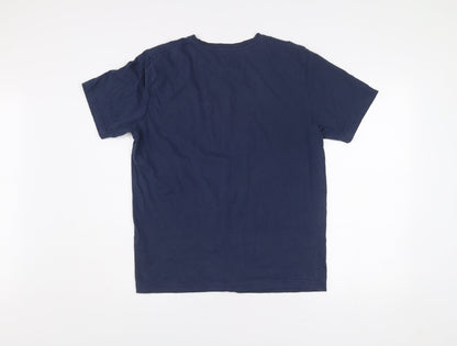 Old Skool Men’s Blue L Graphic Print Crew Neck T-Shirt