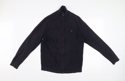 Mens UK Size M Tommy Hilfiger Black Basic Jacket