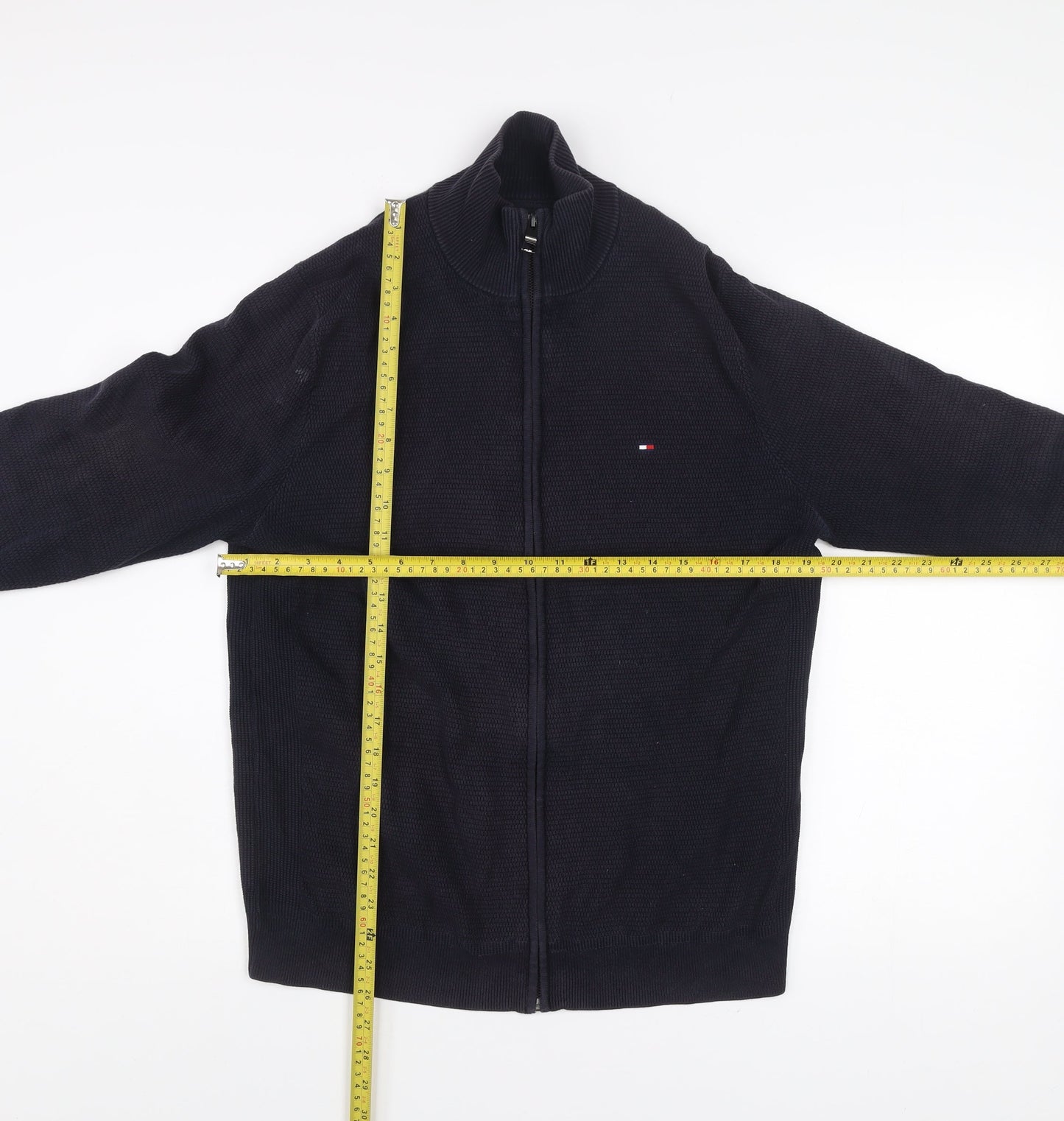 Mens UK Size M Tommy Hilfiger Black Basic Jacket