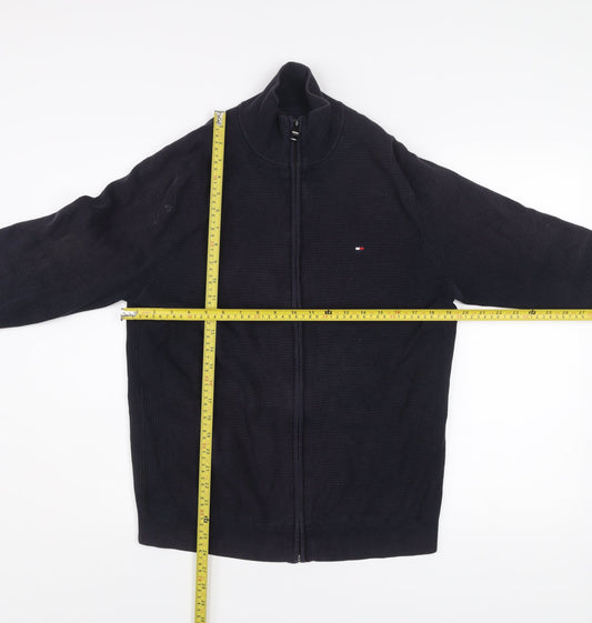 Mens UK Size M Tommy Hilfiger Black Basic Jacket