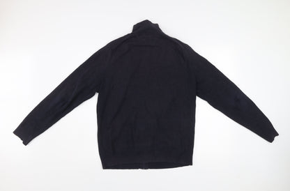 Mens UK Size M Tommy Hilfiger Black Basic Jacket