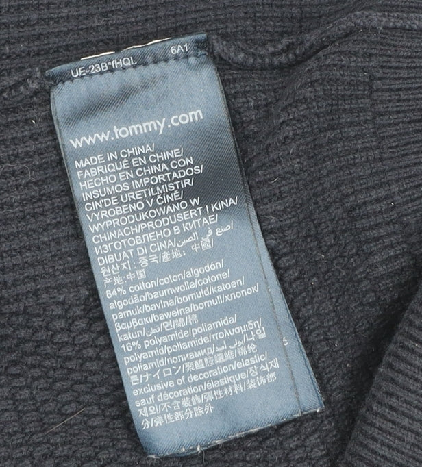 Mens UK Size M Tommy Hilfiger Black Basic Jacket