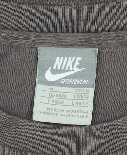 Nike Men’s Grey M Graphic Sports T-Shirt Short Sleeve Cotton