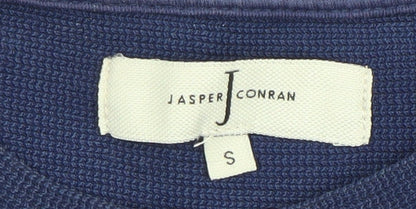 Jasper Conran Men's Blue Small Pullover Sweatshirt Cotton Knit