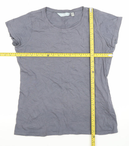Womens UK Size 14 Regatta Grey Basic T-Shirt