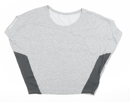 Nike Womens Grey XL Dri-Fit Relaxed Fit Activewear T-Shirt