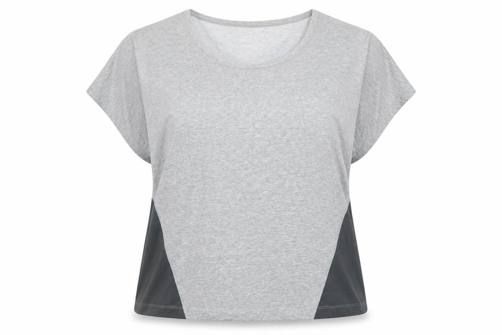 Womens UK Size XL Nike Grey Gym & Training Running & Jogging Yoga Fitness T-Shir