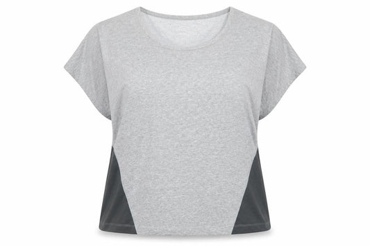 Womens UK Size XL Nike Grey Gym & Training Running & Jogging Yoga Fitness T-Shir