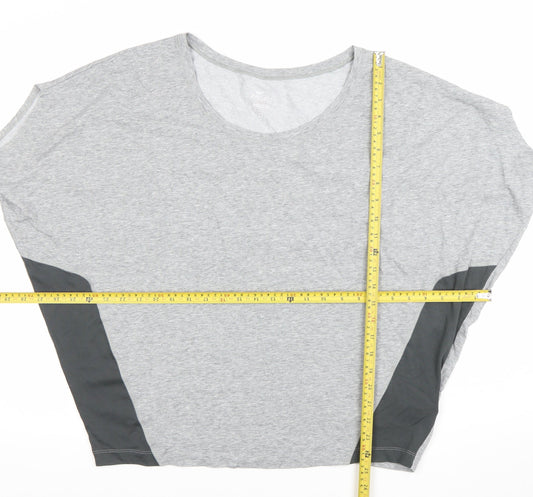 Nike Womens Grey XL Dri-Fit Relaxed Fit Activewear T-Shirt