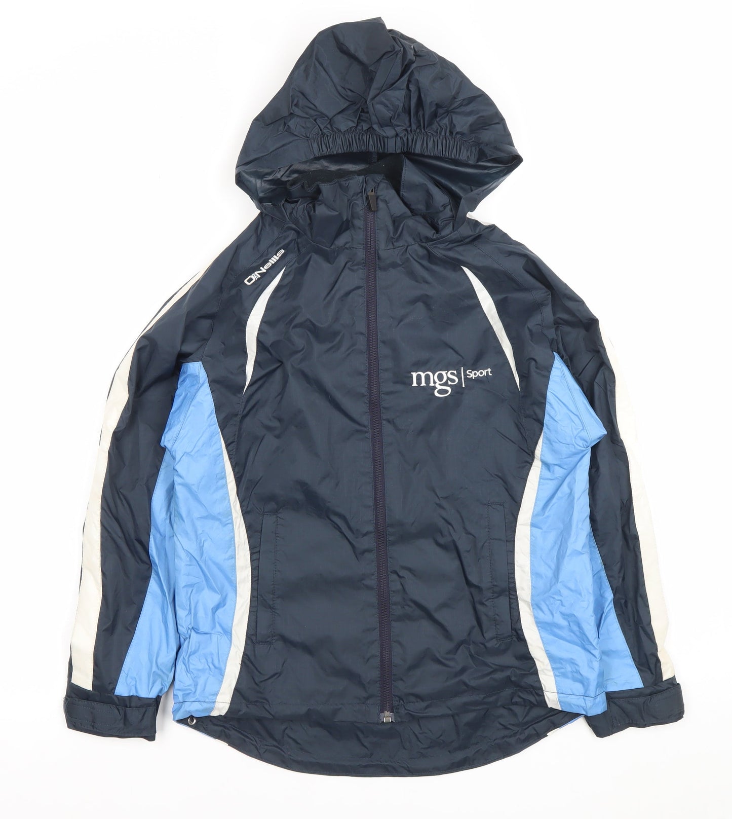 O'Neills Boys Blue Hooded Windbreaker Jacket Age 9-10 Years Sports Zip