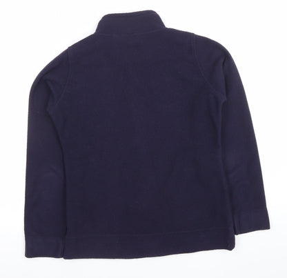Isle Essentials Women’s Blue Fleece Full Zip Jacket Size S 10-12