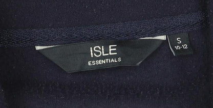 Isle Essentials Women’s Blue Fleece Full Zip Jacket Size S 10-12