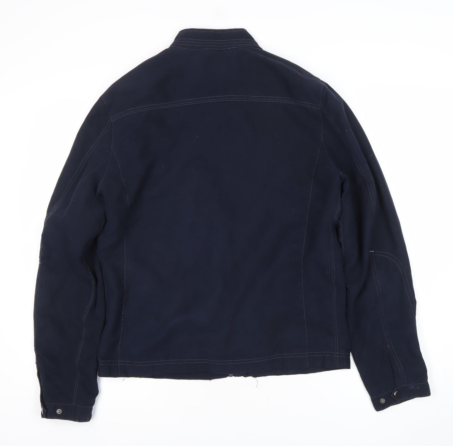 Zara Man Men's Blue Full Zip Jacket Size 40 Regular Fit Casual