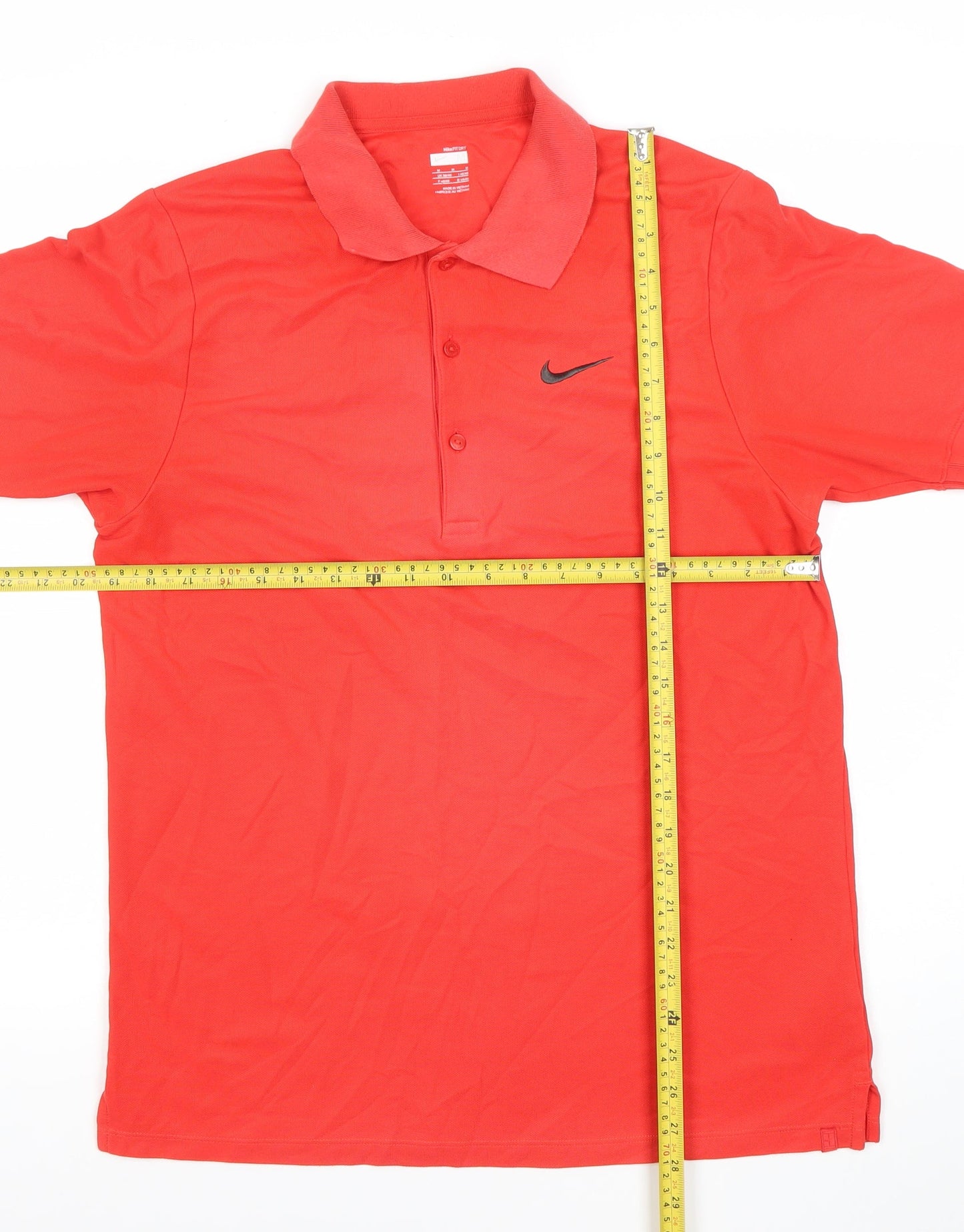 Nike Men's Red Polo Shirt M Regular Fit Sportswear Casual