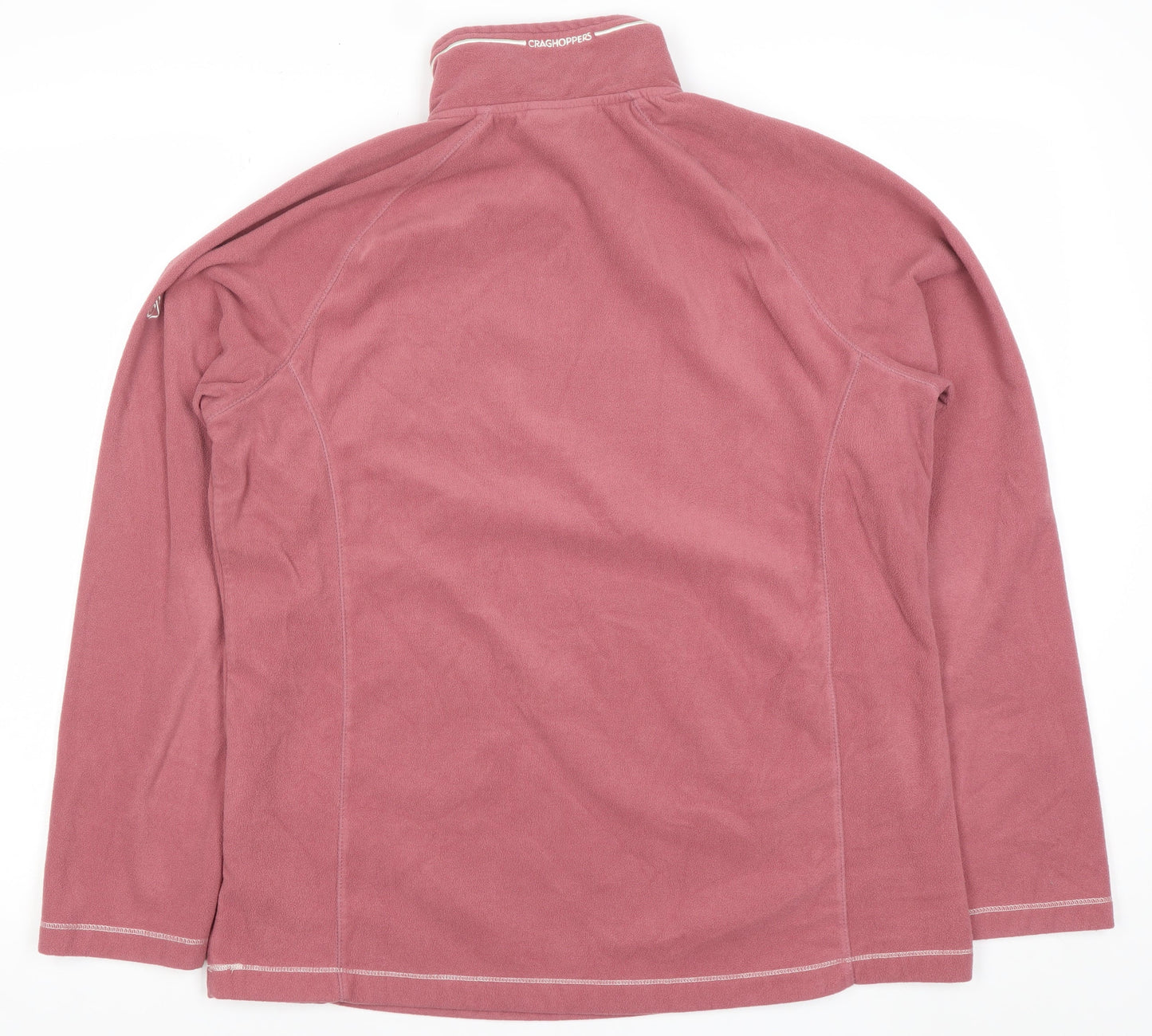 Craghoppers Womens Pink Fleece Sweatshirt UK 14 Pullover Outdoor Hiking