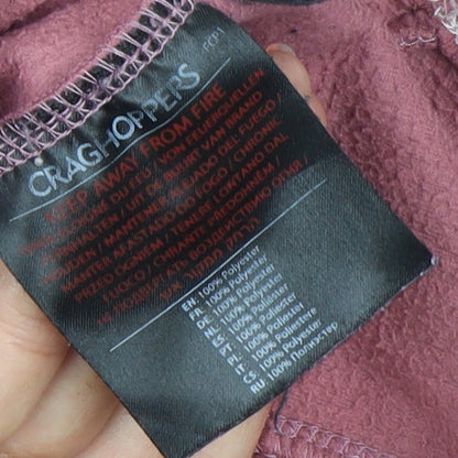 Craghoppers Womens Pink Fleece Sweatshirt UK 14 Pullover Outdoor Hiking