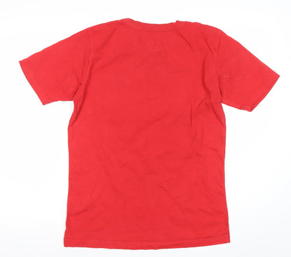DC Shoes Boys Red Graphic Logo T-Shirt Youth XL 16 Years Skate Tee