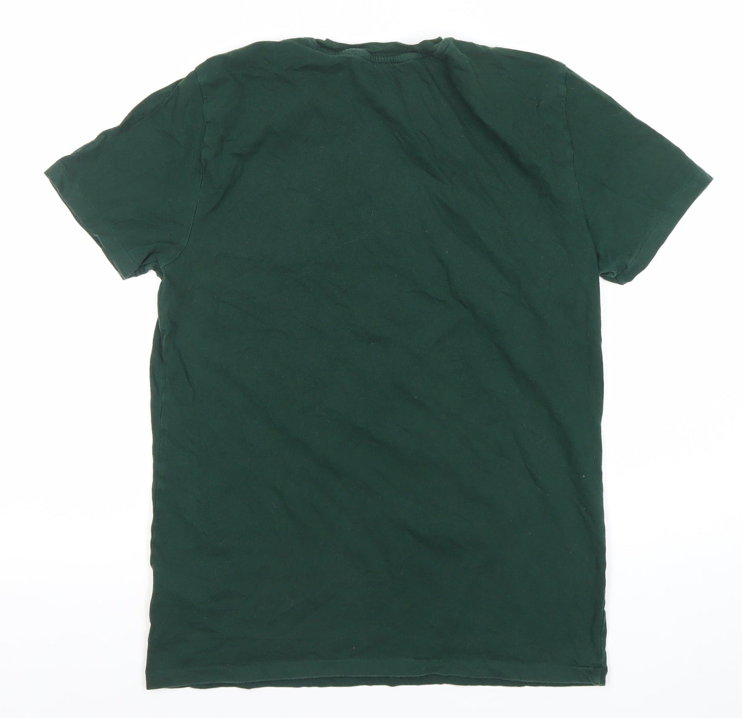 Ralph Lauren Men’s Green Cotton Crew Neck Logo T-Shirt Size M