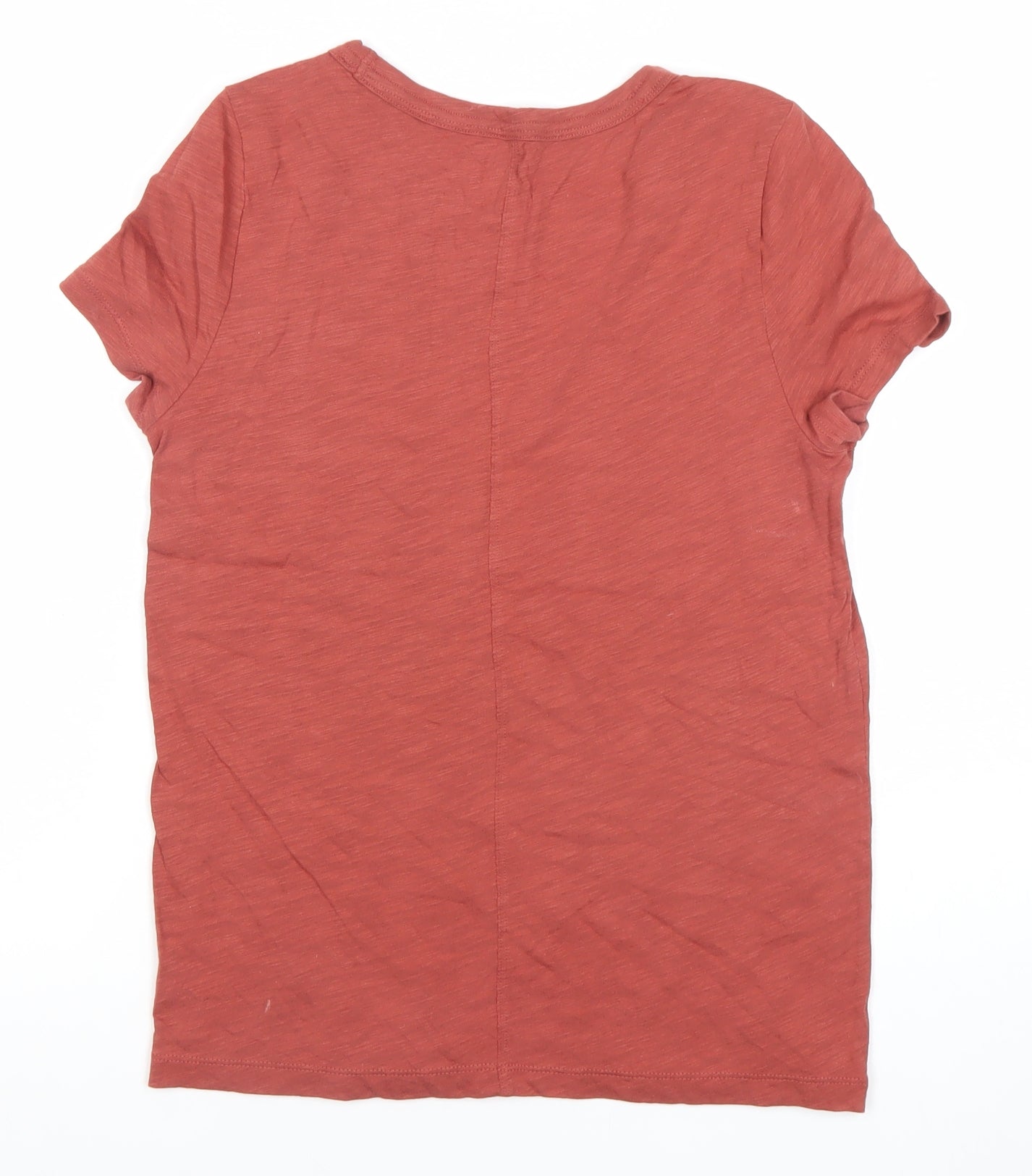 GAP Womens XS Red Basic Crew Neck Cotton T-Shirt