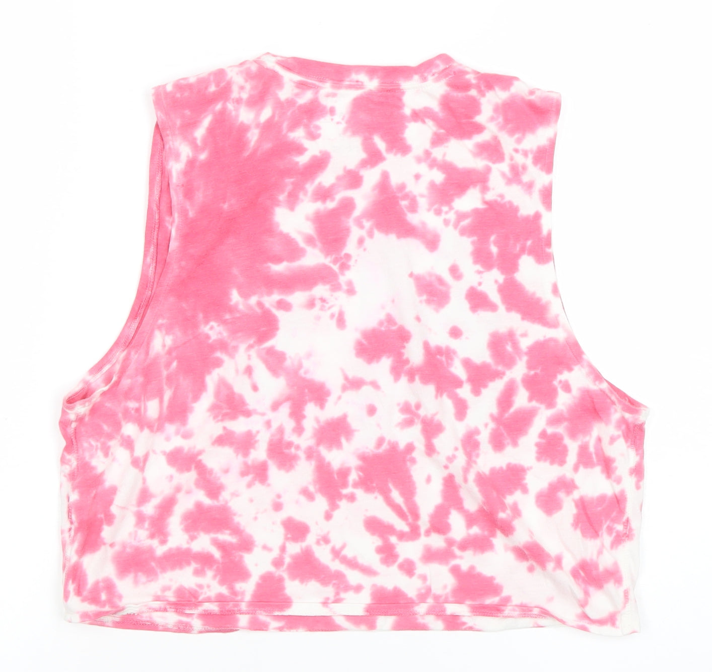 Aeropostale Womens Pink Tie Dye Cropped Tank Top XS