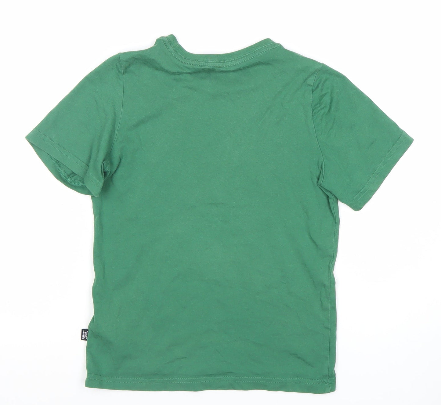 Puma Boys Green 10 Years Logo Short Sleeve Crew Neck T-Shirt