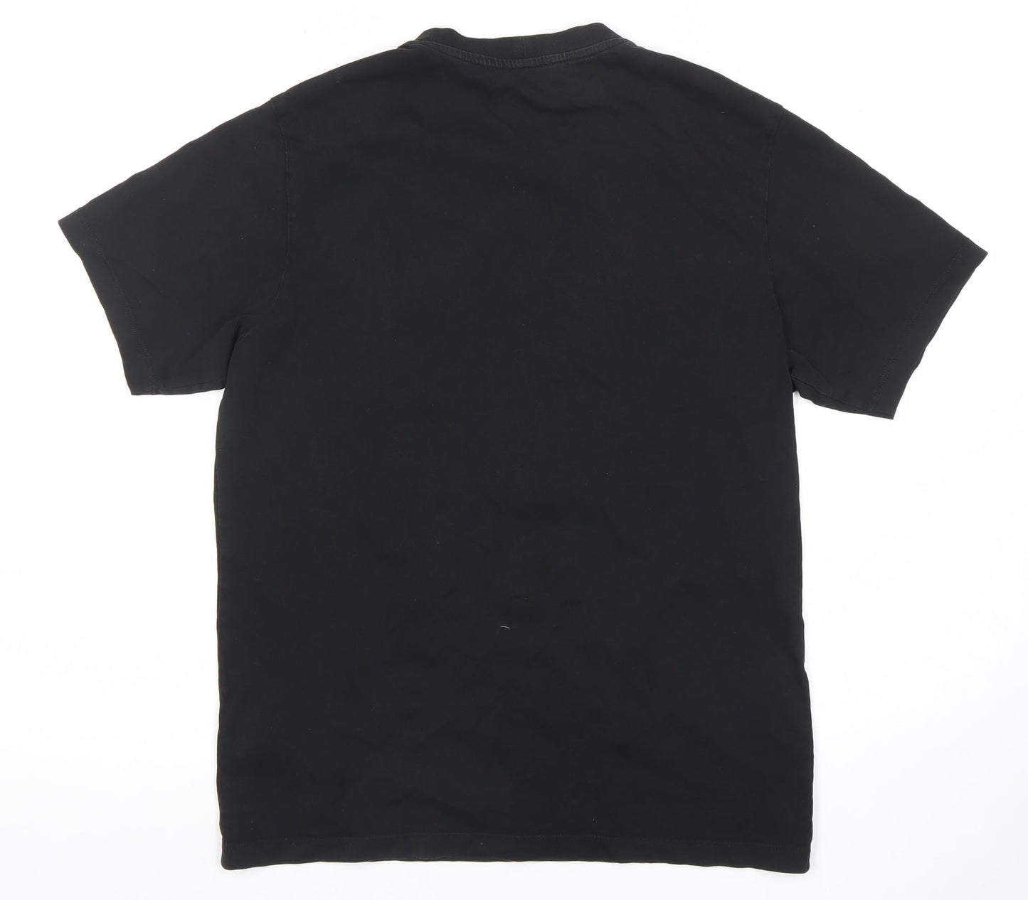 Kenzo Men's Black Eye Embroidered Cotton Graphic T-Shirt Size M