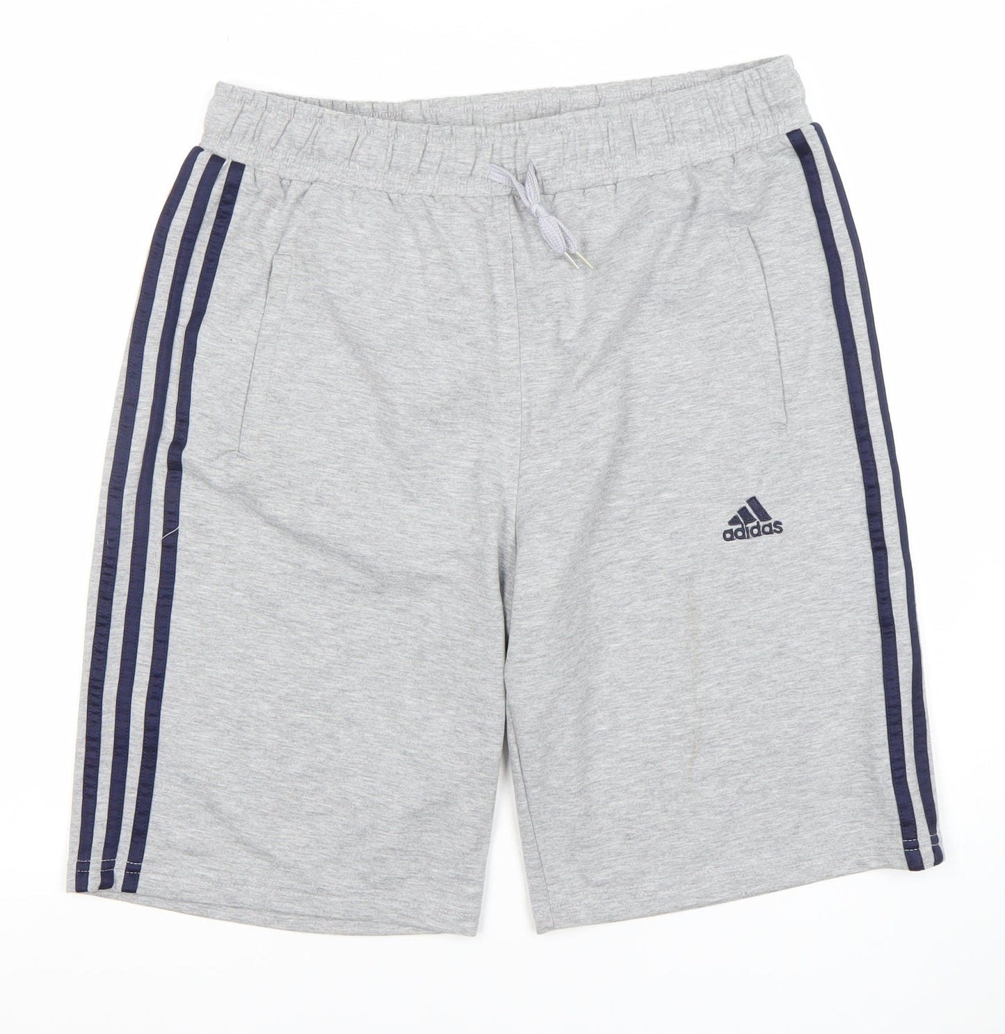 Adidas Mens Grey 2XL Athletic Shorts with Pockets