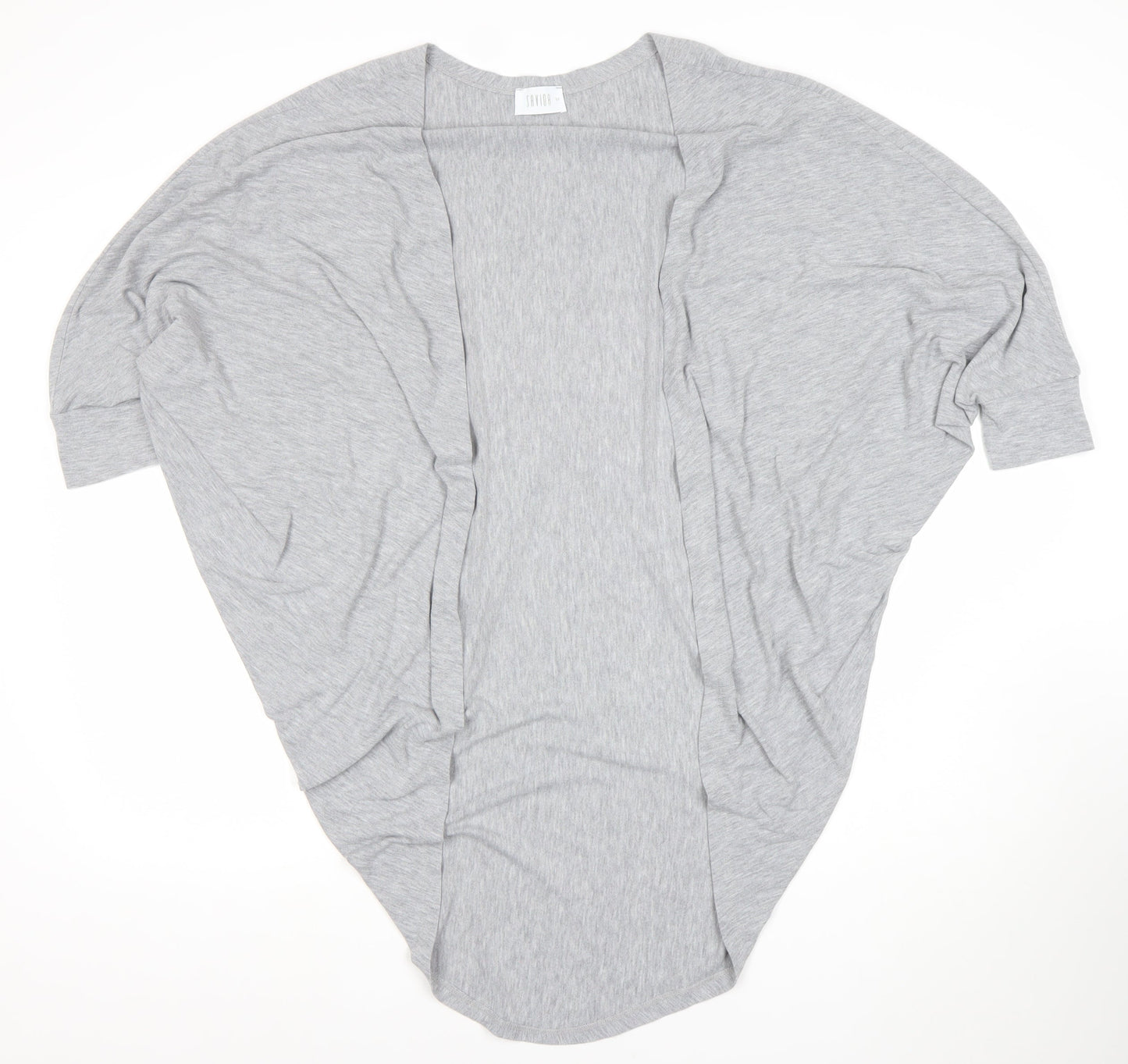 Savida Women’s Grey Open Cardigan Lightweight Jersey Size M