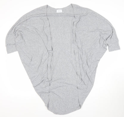 Savida Women’s Grey Open Cardigan Lightweight Jersey Size M
