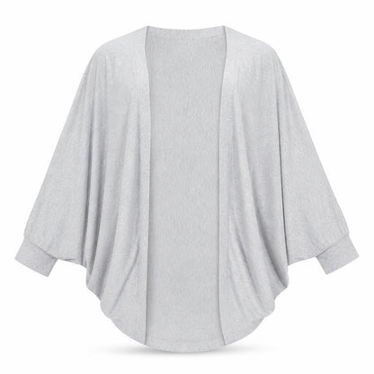 Savida Women’s Grey Open Cardigan Lightweight Jersey Size M