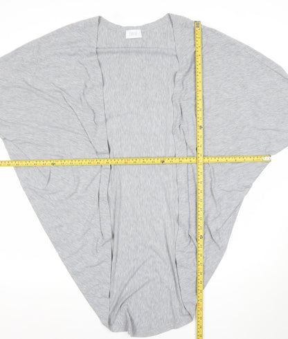 Savida Women’s Grey Open Cardigan Lightweight Jersey Size M