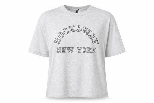 H&M Divided Women's Grey Rockaway New York XL T-Shirt Short Sleeve