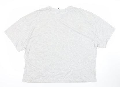 H&M Divided Women's Grey Rockaway New York XL T-Shirt Short Sleeve