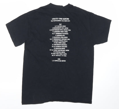 Gildan Men's Black Strictly Come Dancing Tour 2019 T-Shirt Size M