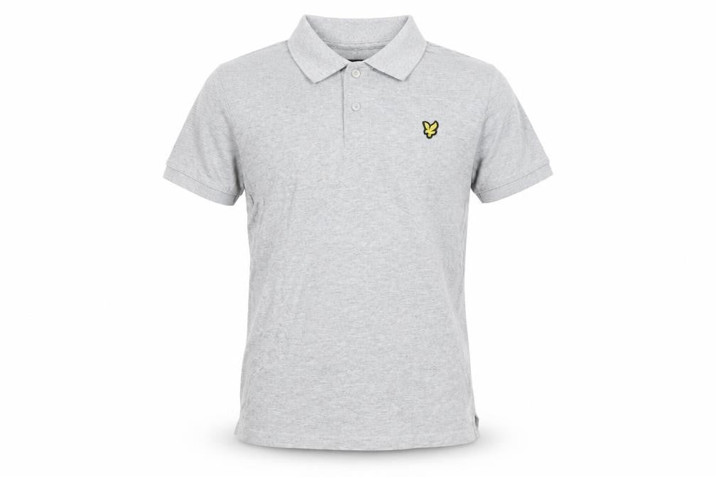 Boys UK Size 10-11 Years Lyle & Scott Grey Basic Polo