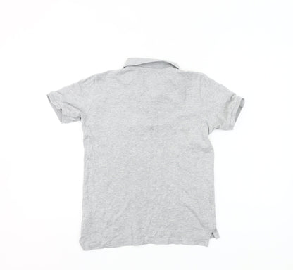 Boys UK Size 10-11 Years Lyle & Scott Grey Basic Polo
