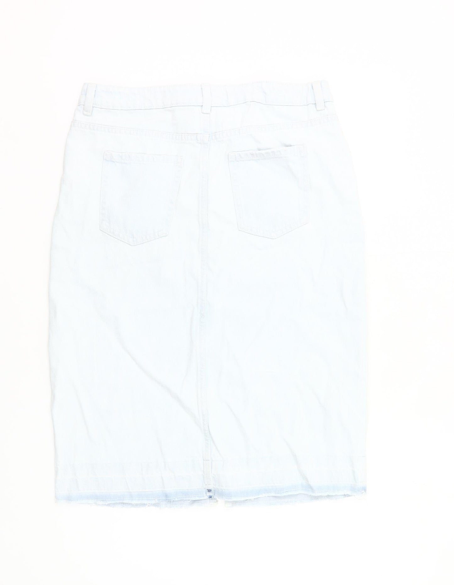 Marks and Spencer Girls Blue Denim Knee Length Pencil Skirt 13-14Y
