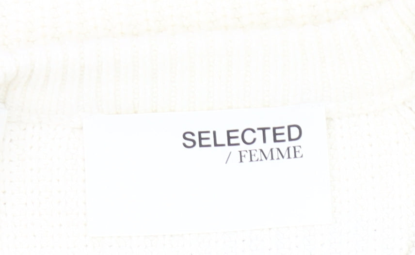 Selected Femme Women’s Black White Striped Pullover Jumper M