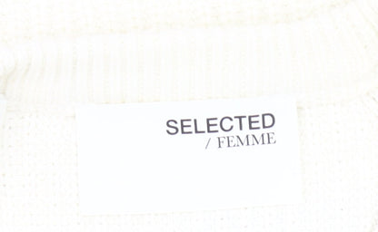 Selected Femme Women’s Black White Striped Pullover Jumper M