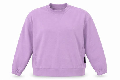 Front view of Dunnes Women’s Lilac Sweatshirt Medium Viscose Blend