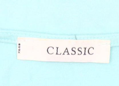 Marks and Spencer Women’s Blue Lace Blouse UK 8 Short Sleeve Tunic