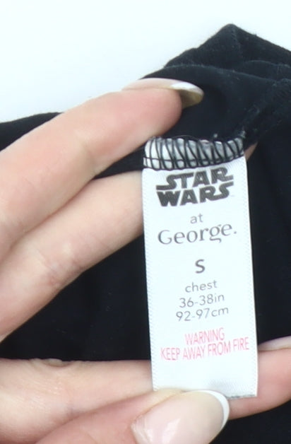George Star Wars Men’s Black Small Crew Neck Graphic T-Shirt