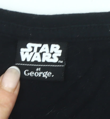 George Star Wars Men’s Black Small Crew Neck Graphic T-Shirt