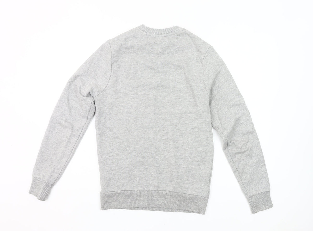 Mens UK Size S Firetrap Grey Pullover Sweatshirt