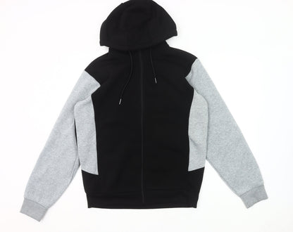 Donnay Men’s Black Grey Full Zip Hoodie Size S Regular Fit