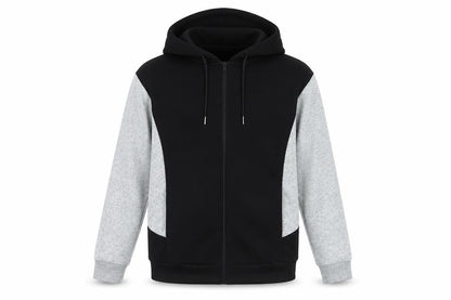 Donnay Men’s Black Grey Full Zip Hoodie Size S Regular Fit